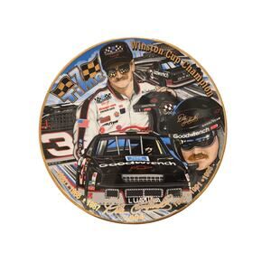 Dale Earnhardt Sr 7 Time Winston Cup Champion Commemorative Plate Hunter